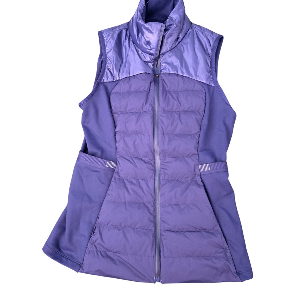 Lululemon Flurry Fighter VesBlue Quilted Puffer Athletic Run Size 6